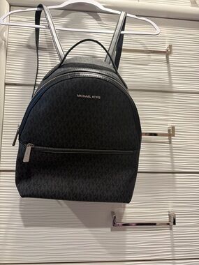 Michael Kors Black Logo Mini Backpack